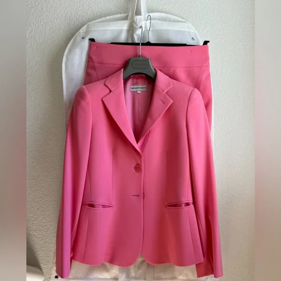 Emporio Armani Vintage Skirt Suit Wool Polyester Mix - Picture 1 of 14